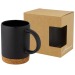 Neiva 425 ml ceramic mug with cork base wholesaler