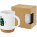 Neiva 425 ml ceramic mug with cork base, Cork accessory promotional