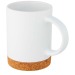 Tasse Neiva de 425ml en céramique avec base en liège, Accessoire en liège promotional