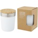 Gobelet Lagan 300ml acier inoxydable avec isolation par le vide et couche de cuivre, couvercle en bambou, mug et gobelet à couvercle promotional