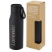 500 ml Ljungan bottle in stainless steel with vacuum insulation and copper coating, with hand strap and plastic lid., metal flask promotional