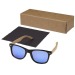 Hiru mirror polarized sunglasses in rPET/wood in gift box wholesaler