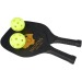 Product thumbnail Set of wooden rackets in a net bag 1