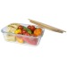 Roby glass lunch box with bamboo lid, meal box promotional
