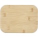Roby glass lunch box with bamboo lid, meal box promotional