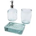 Product thumbnail Jabony 3-piece bathroom set in recycled glass 0