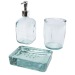 Product thumbnail Jabony 3-piece bathroom set in recycled glass 3