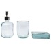 Jabony 3-piece bathroom set in recycled glass, Bath sets and accessories promotional