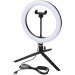 Product thumbnail Studio ring light with phone holder and tripod 5