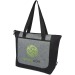 Sac shopping Reclaim recyclé GRS bicolore à fermeture éclair de 15L, Sac shopping durable promotional