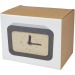 Product thumbnail Momento wireless charging desk clock in limestone 3