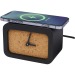 Momento wireless charging desk clock in limestone, clock and clockwork promotional