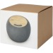 Haut-parleur 10W et tapis de charge sans fil Ecofiber en bamboo/RPET, Enceinte en bois ou bambou promotional