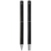 Ensemble-cadeau stylo bille et stylo roller Lucetto en aluminium recyclé, Parure avec stylo plume promotional