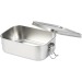Titan meal box in recycled stainless steel, scout's lunch box and canteen promotional