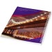 Carnet de notes à spirales A4 Desk-Mate® avec couverture arrière imprimée, carnet à spirales promotional