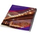 Carnet de notes à spirales A4 Desk-Mate® avec couverture arrière imprimée wholesaler