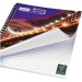 Carnet de notes à spirales A4 Desk-Mate® avec couverture arrière imprimée, carnet à spirales promotional