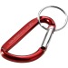 Timor carabiner key ring in recycled aluminium, snap hook promotional