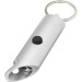 Lumière LED IPX Flare en aluminium recyclé et ouvre-bouteille avec porte-clés, porte-clés lampe promotional