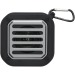 Haut-parleur solaire Bluetooth® Solo de 3 W IPX5 en plastique recyclé certifié RCS avec mousqueton wholesaler