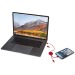 Alasia 5-in-1 Cable made from 30 cm of recycled aluminum and plastic for data syncing and fast charging wholesaler
