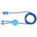 Alasia 5-in-1 Cable made from recycled aluminum and plastic, 150 cm for data synchronization and fast charging, charging cable promotional