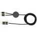 Alasia 5-in-1 Cable made from recycled aluminum and plastic, 150 cm for data synchronization and fast charging, charging cable promotional