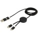 Alasia 5-in-1 Cable made from recycled aluminum and plastic, 150 cm for data synchronization and fast charging, charging cable promotional