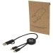 Câble 5 en 1 Citala en plastique recyclé de 30 cm pour la synchronisation des données et la charge rapide de 27 W, câble de chargement promotional