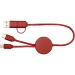 Câble 5 en 1 Citala en plastique recyclé de 30 cm pour la synchronisation des données et la charge rapide de 27 W, câble de chargement promotional