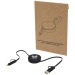 Câble rétractable 5 en 1 Citala en plastique recyclé de 90 cm pour la synchronisation des données et la charge rapide de 40, câble de chargement promotional