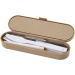 Ensemble de couverts Runa avec couvercle en bambou, paille promotional