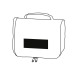 Foldable toilet bag with 3 compartments to hang up, toiletry kit promotional