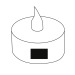Button cell LED Tea time, Electronic LED candles promotional