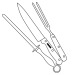 Carve Steel Slicing Cutlery wholesaler