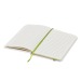 A6 white notebook with coloured elastic band and hard cover wholesaler