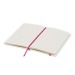 A6 white notebook with coloured elastic band and hard cover wholesaler