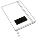 A6 white notebook with coloured elastic band and hard cover wholesaler
