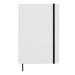 Carnet A5 blanc avec élastique de couleur à couverture rigide, Carnet à couverture rigide promotional