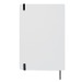 Carnet A5 blanc avec élastique de couleur à couverture rigide wholesaler