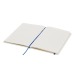 Carnet A5 blanc avec élastique de couleur à couverture rigide, Carnet à couverture rigide promotional