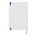 Carnet A5 blanc avec élastique de couleur à couverture rigide, Carnet à couverture rigide promotional