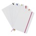 Carnet A5 blanc avec élastique de couleur à couverture rigide, Carnet à couverture rigide promotional