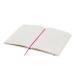 Carnet A5 blanc avec élastique de couleur à couverture rigide, Carnet à couverture rigide promotional