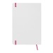 Carnet A5 blanc avec élastique de couleur à couverture rigide, Carnet à couverture rigide promotional