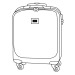 Trolley cabine rigide à 4 roues 55x38x20cm wholesaler