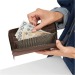 Genuine leather anti-RFID wallet wholesaler