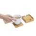 Set of 4 bamboo coasters, coasters and coasters promotional