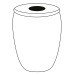 Double wall glass mug 35cl wholesaler